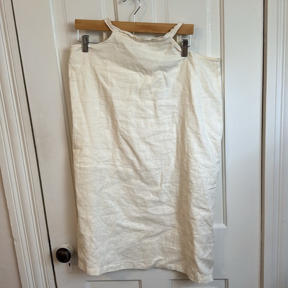 WeWoreWhat // Linen Blend Cut Out Midi Skirt - Picture 5 of 7